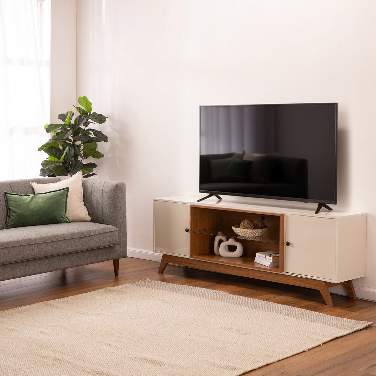 ROCA - Rack Ulmo 2 Puertas Tv 75" Roca