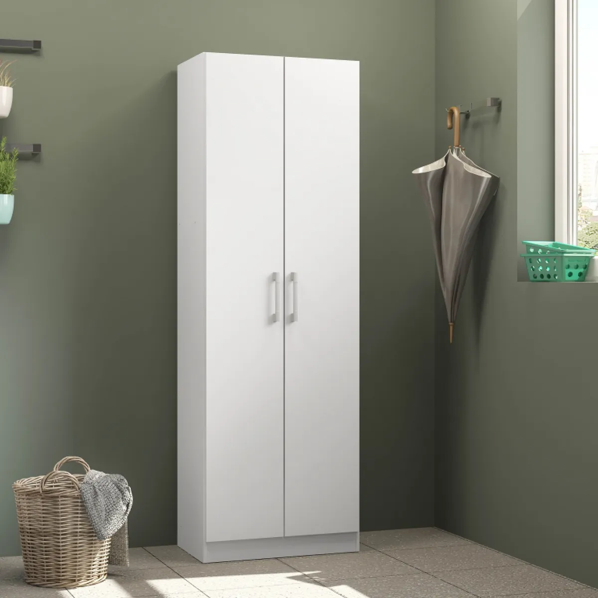 ROCA - Clóset Ferri 2 Puertas Multiuso Roca Blanco