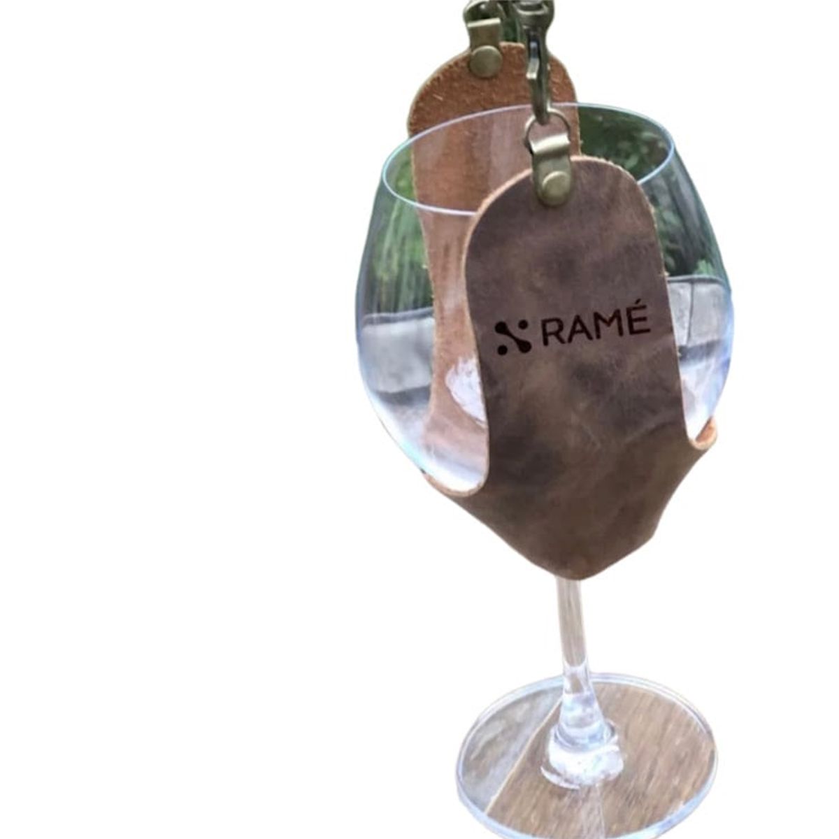 GENERICO - Porta copas café cuero legitimo RAMÉ hecho en Chile