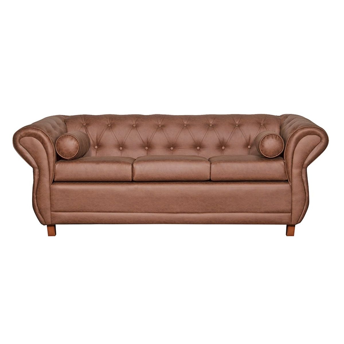 RUZAM MOBEL - SOFA 3 CUERPOS CHESTERFIELD CAPITONE CAFE