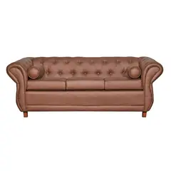 RUZAM MOBEL - SOFA 3 CUERPOS CHESTERFIELD CAPITONE CAFE