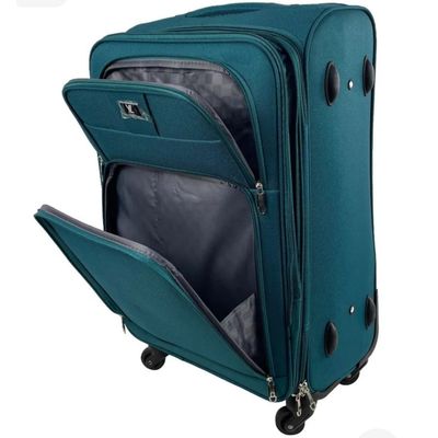 Imagen 2 del producto Set 3 Maletas Rigidas Ruedas 360 Negra Tela.