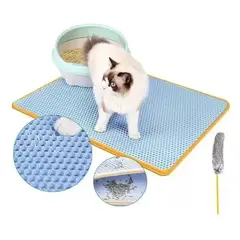 GENERICO - Alfombra Atrapa Arena Para Gatos Mascotas Residuos