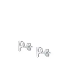 ROKASS JOYAS - PENDIENTES LETRITA P