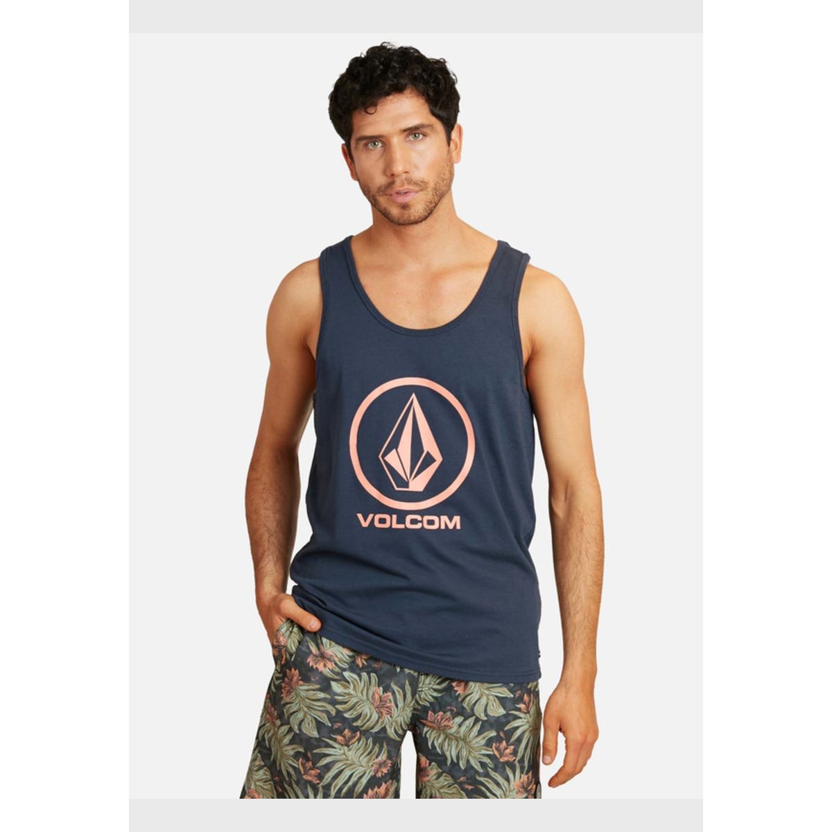 VOLCOM - Polera Crisp Stone Tank Azul marino Hombre Volcom