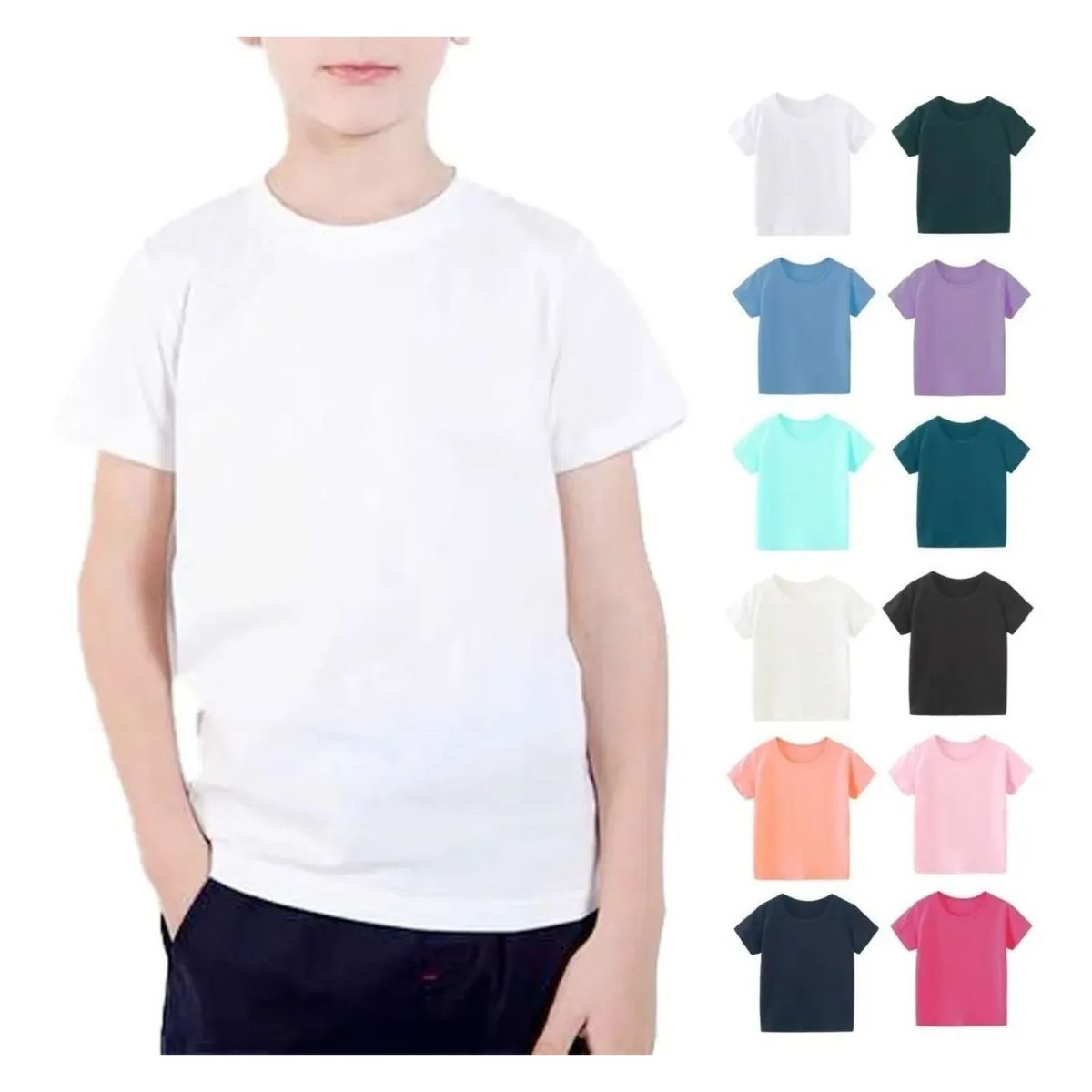 LOOK SHOP - Polera Algodón Para Estampar Niños