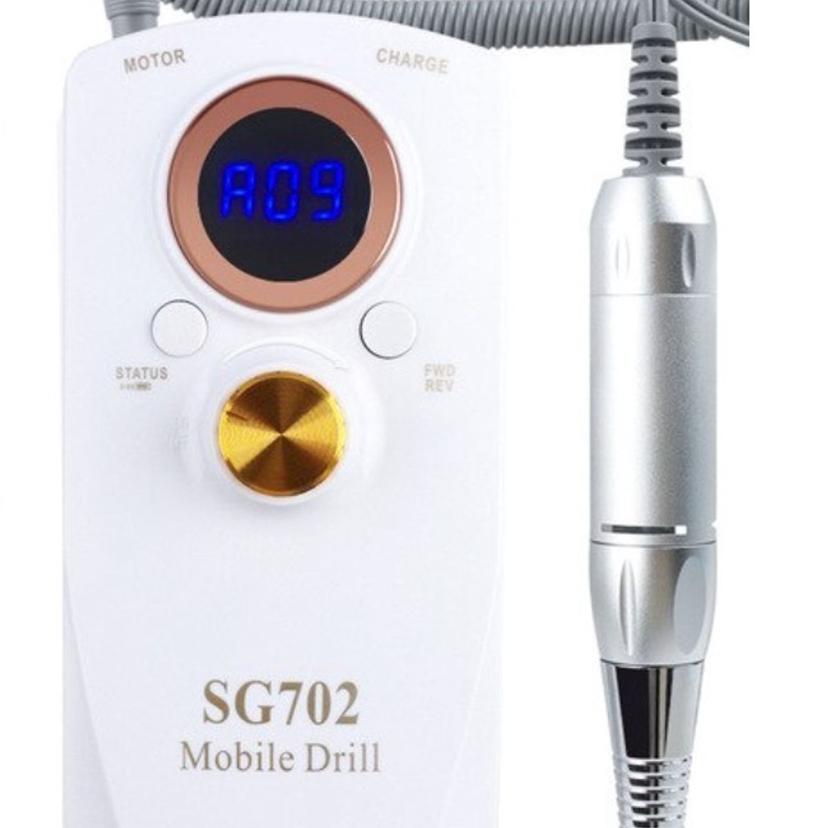 GENERICO - Pulidor Uñas Sg-702 Profesional Recargable BLANCO