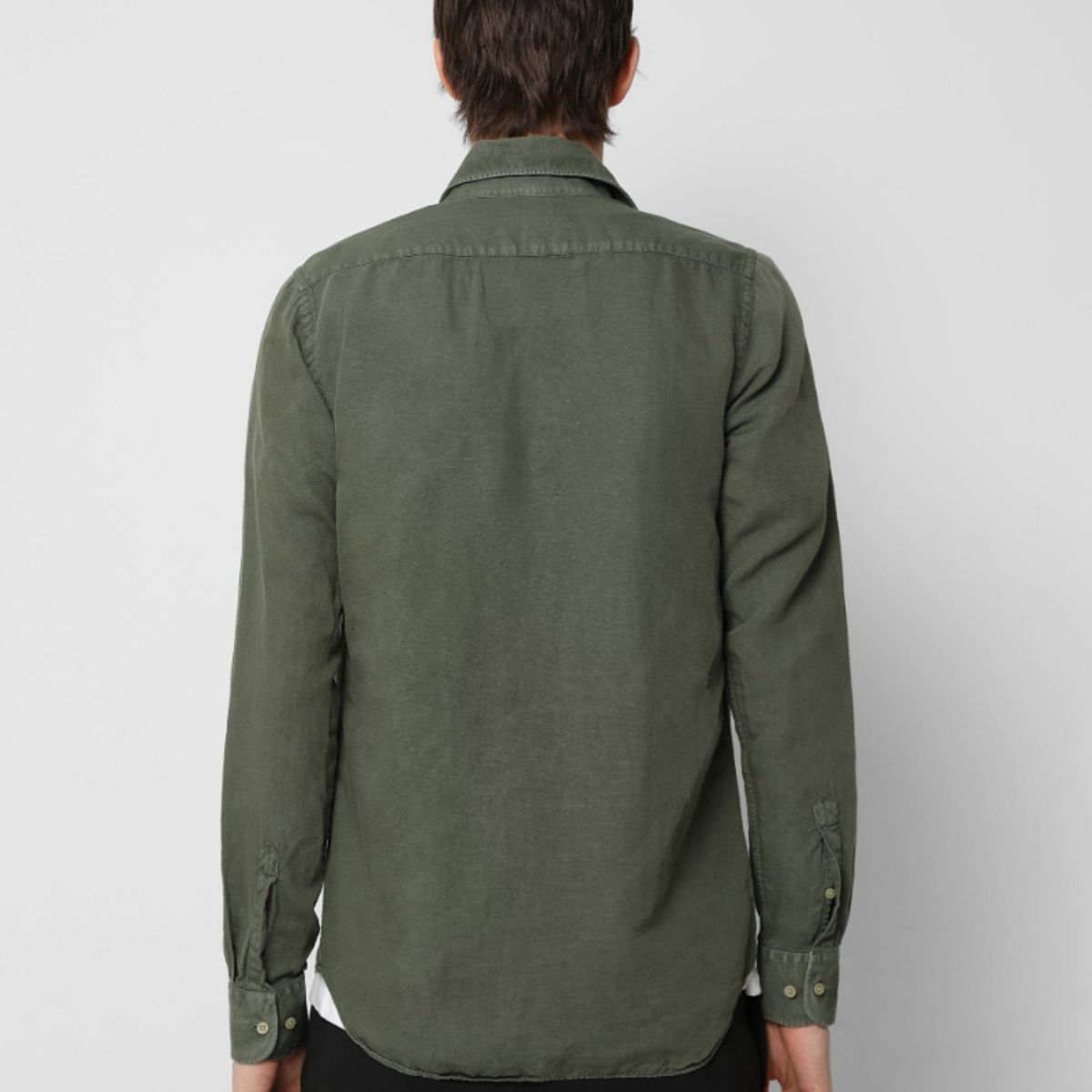 SCALPERS - Camisa Lino Calavera Dark Khaki