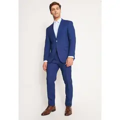 MAVIANNI - Traje Formal Básico Slim Fantasía Azul Medio