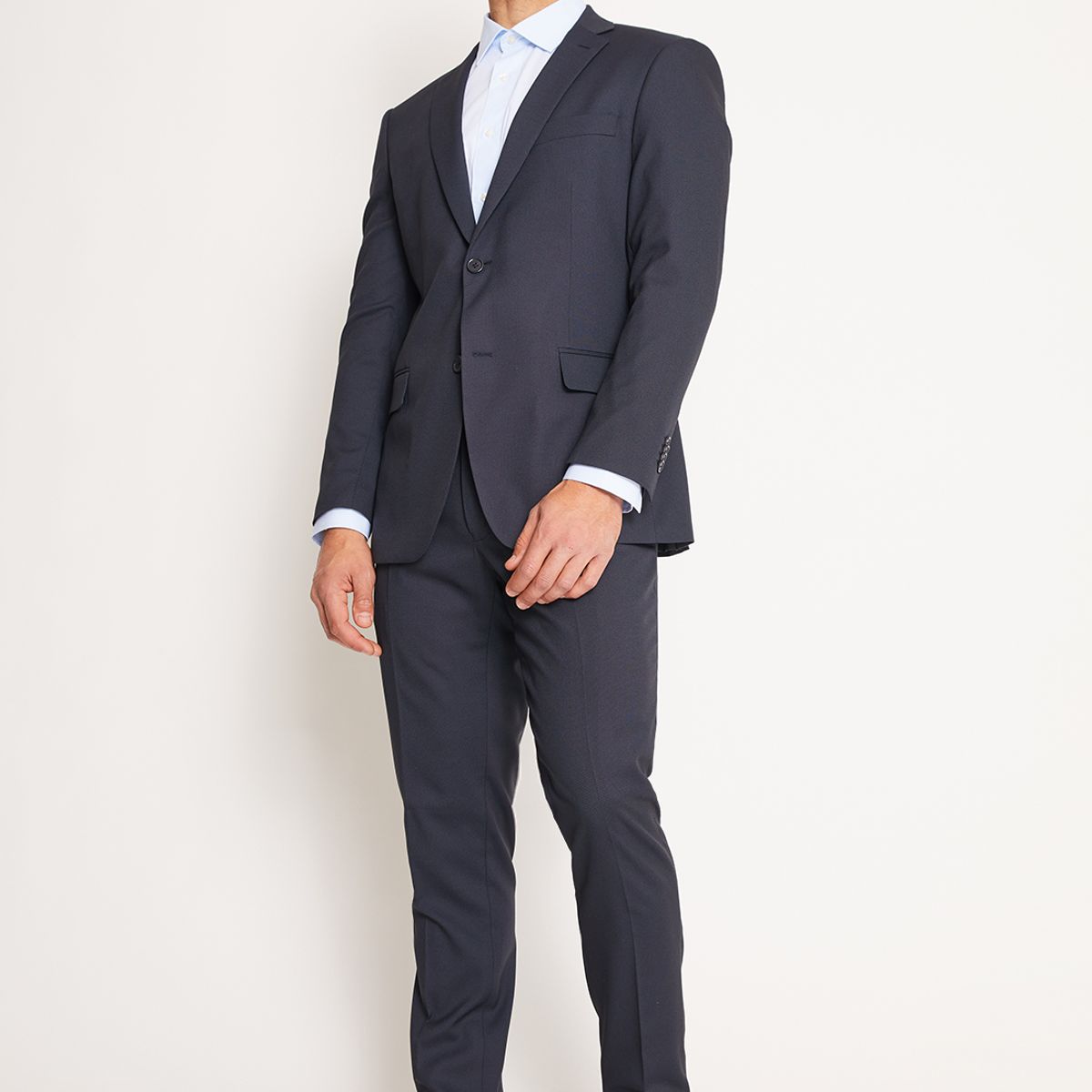 MAVIANNI - Traje Fromal Hombre Slim Texturado Azul Marino Mavianni