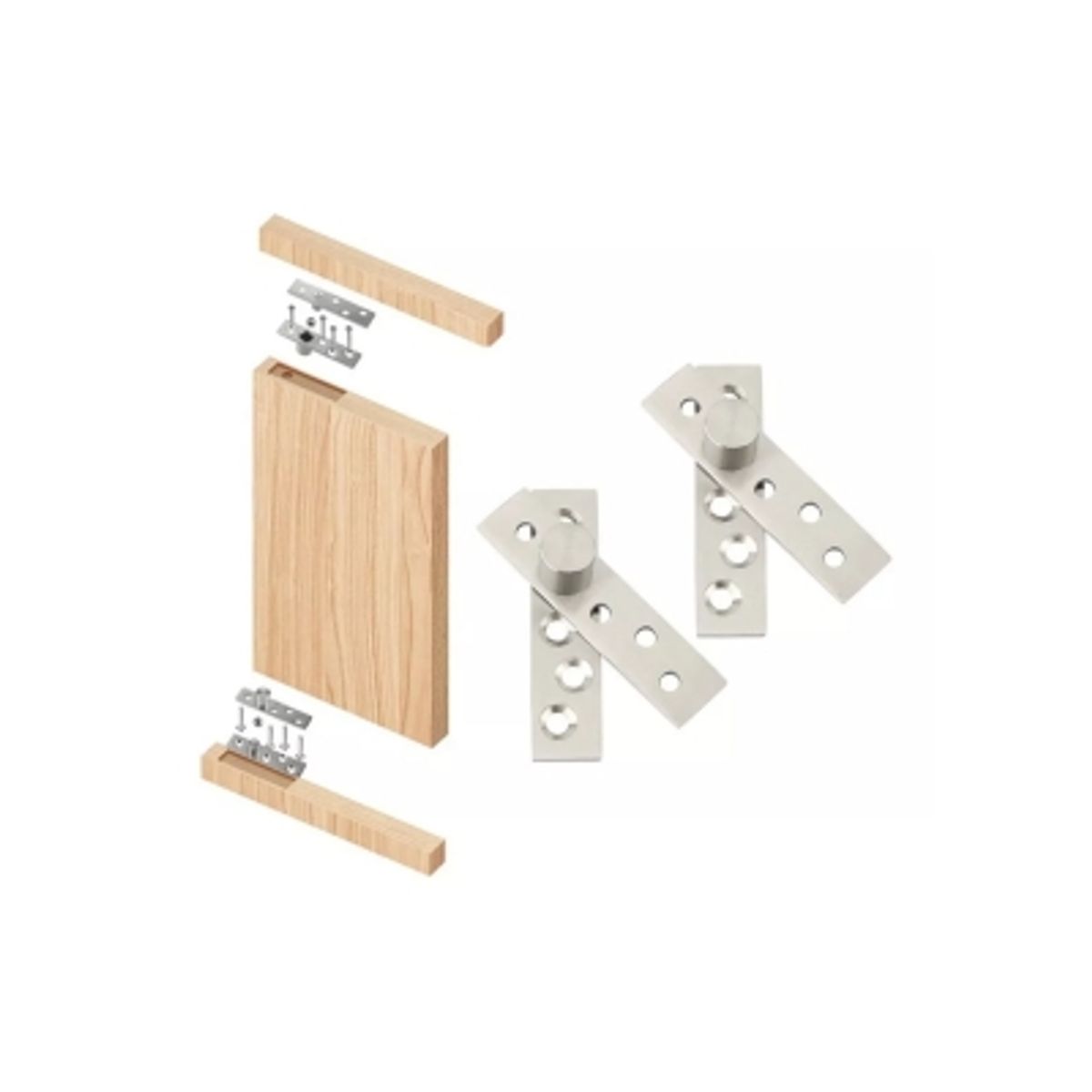 GENERICO - Bisagra Pivotante De Acero Inoxidable Puerta 160 Kilos