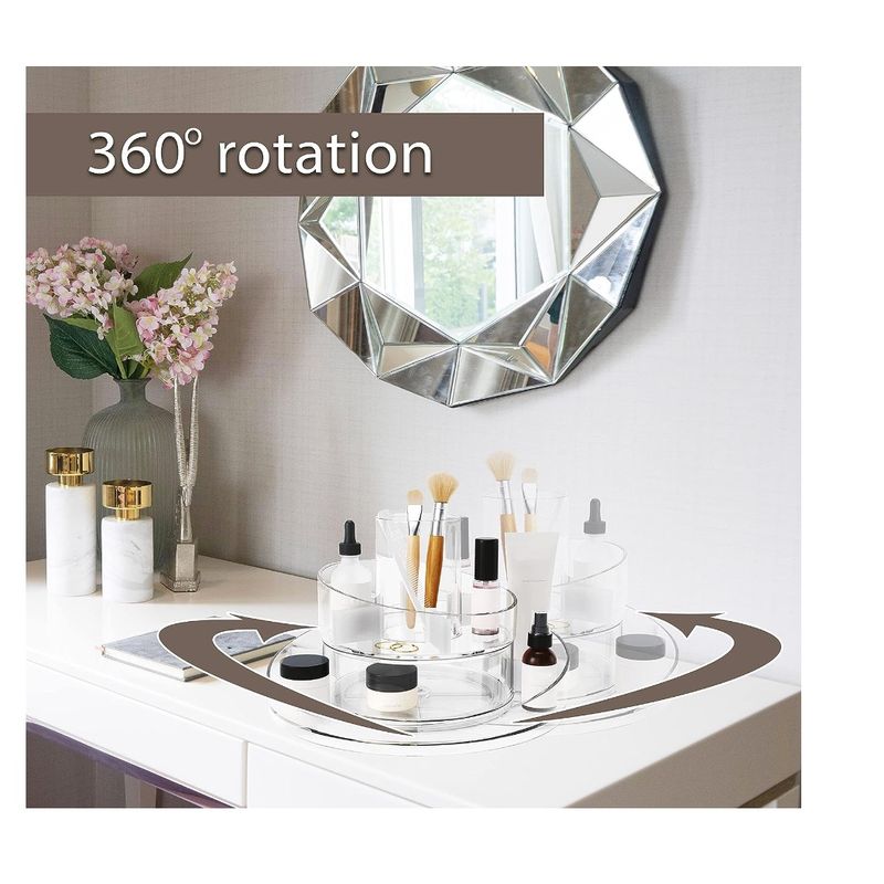 GENERICO - Porta Cosméticos Maquillajes Organizadora Giratoria 360° Un piso