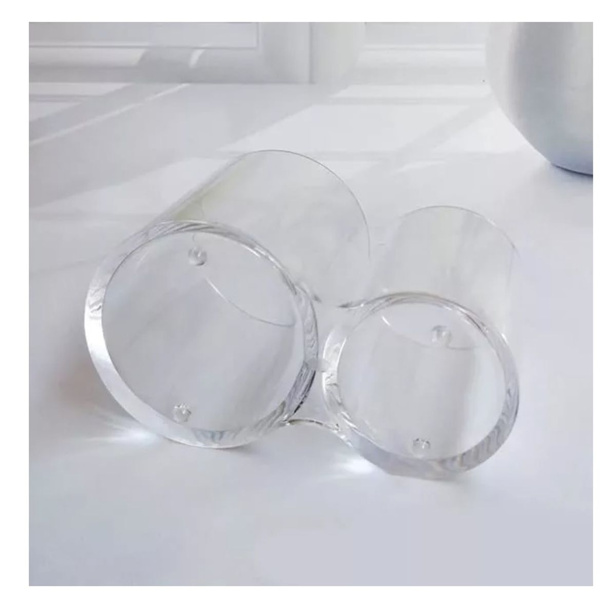 GENERICO - Organizador Acrílico Para Brochas De Maquillaje Práctico x2