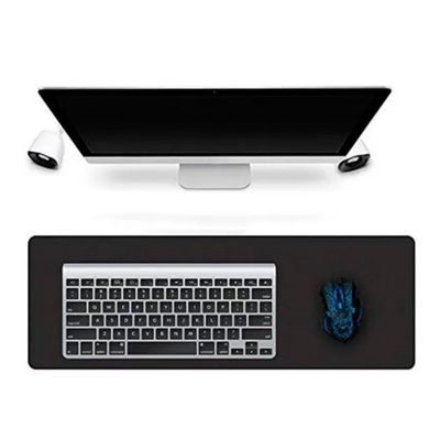 Imagen 2 del producto Mouse Pad Gamer Antideslizante Negro Borde Cosido 70x30cm