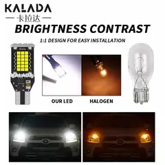 GENERICO - Par Ampolletas halógenas T15 W16W luces autos para reversa