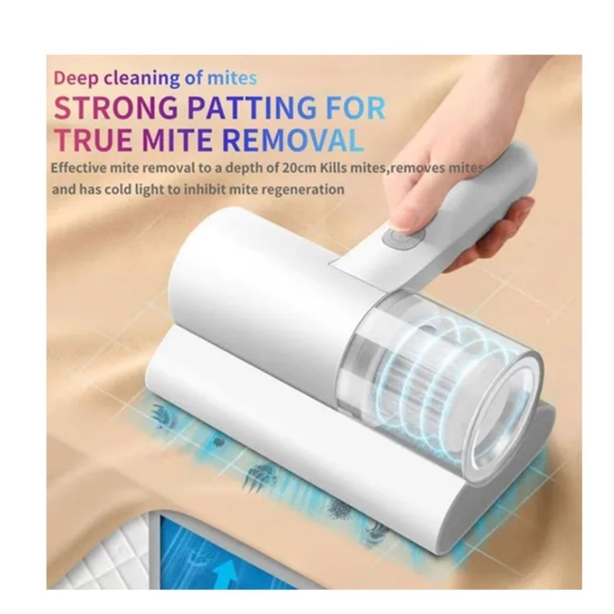 GENERICO - ASPIRADORA UV DE MANO ELIMINA LOS ACAROS DEL POLVO CONTROLADO