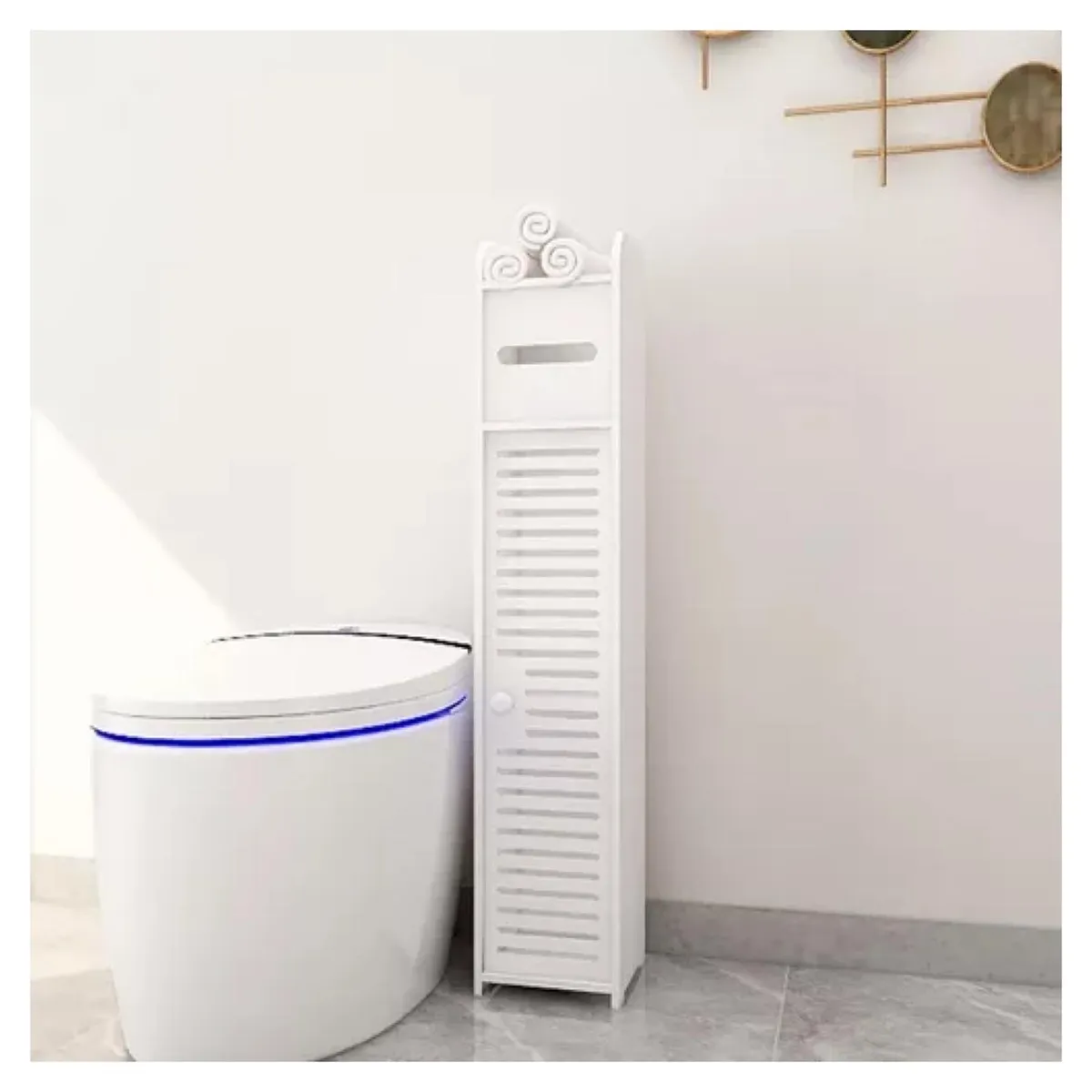 GENERICO - Estante Organizador De Baño Blanco