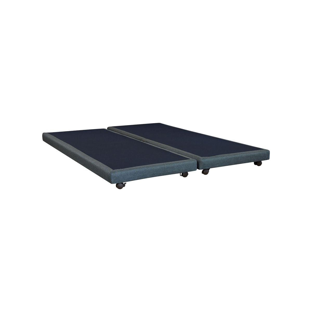 BLOCCARE - Base de Cama 2 Plazas Dividida de 190 cm / Box 8 cm - Rueda Diván 1,2 cm