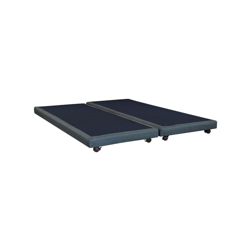 BLOCCARE - Base de Cama 2 Plazas Dividida de 190 cm / 8 cm - Rueda Diván 1,2 cm