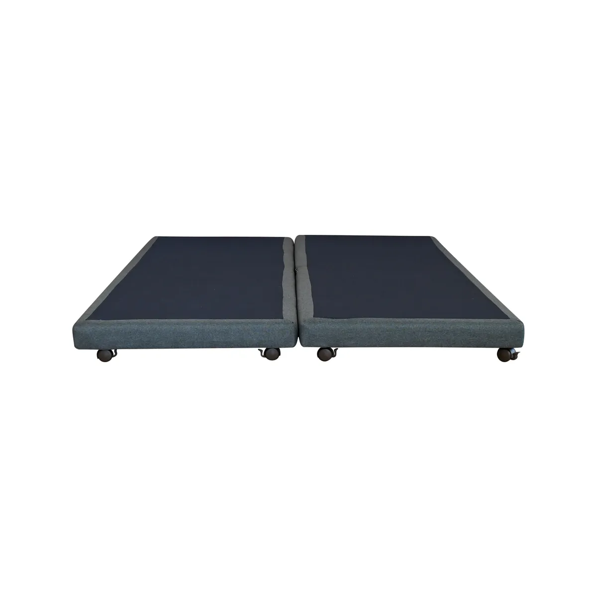 BLOCCARE - Base de Cama 2 Plazas Dividida de 190 cm / Box 8 cm - Rueda Diván 1,2 cm