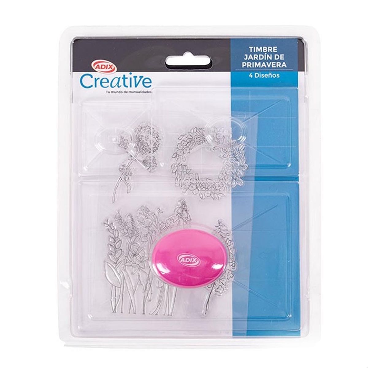 ADIX - Timbre Adix Diseño Jardín Primavera 4ud