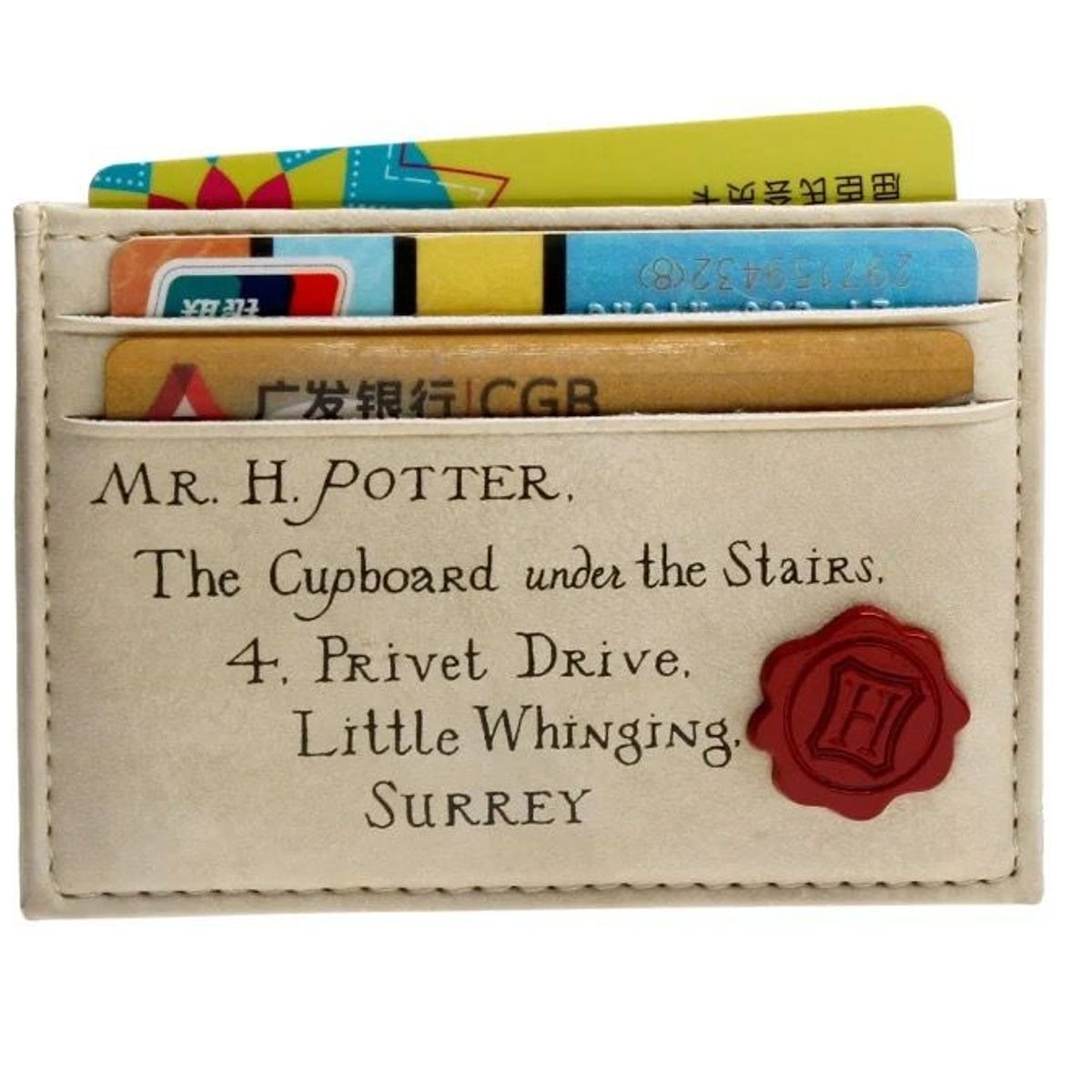 GENERICO - Tarjetero Carta de Hogwarts Harry Potter