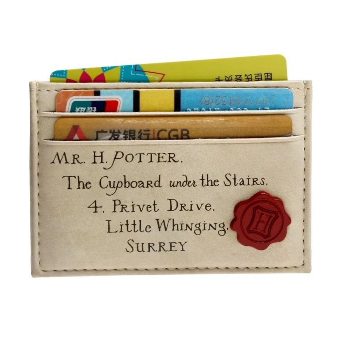 GENERICO - Tarjetero Carta de Hogwarts Harry Potter