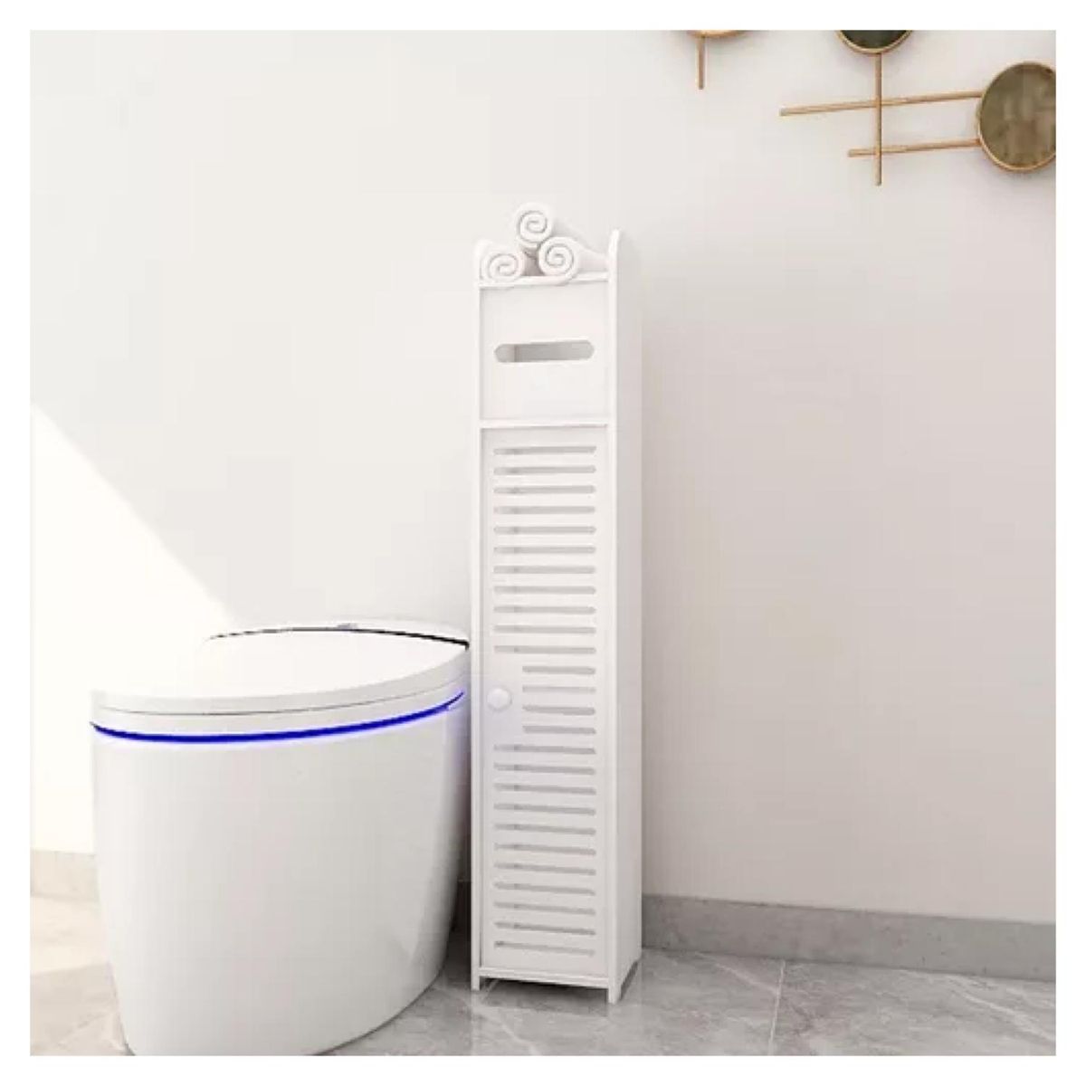 GENERICO - Estante Organizador De Baño Blanco
