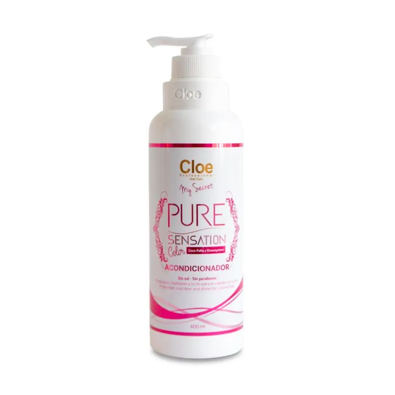 CLOE - Cloe Acondicionador Pure Sensation Cuidado del color sin parabenos 400 ml..-