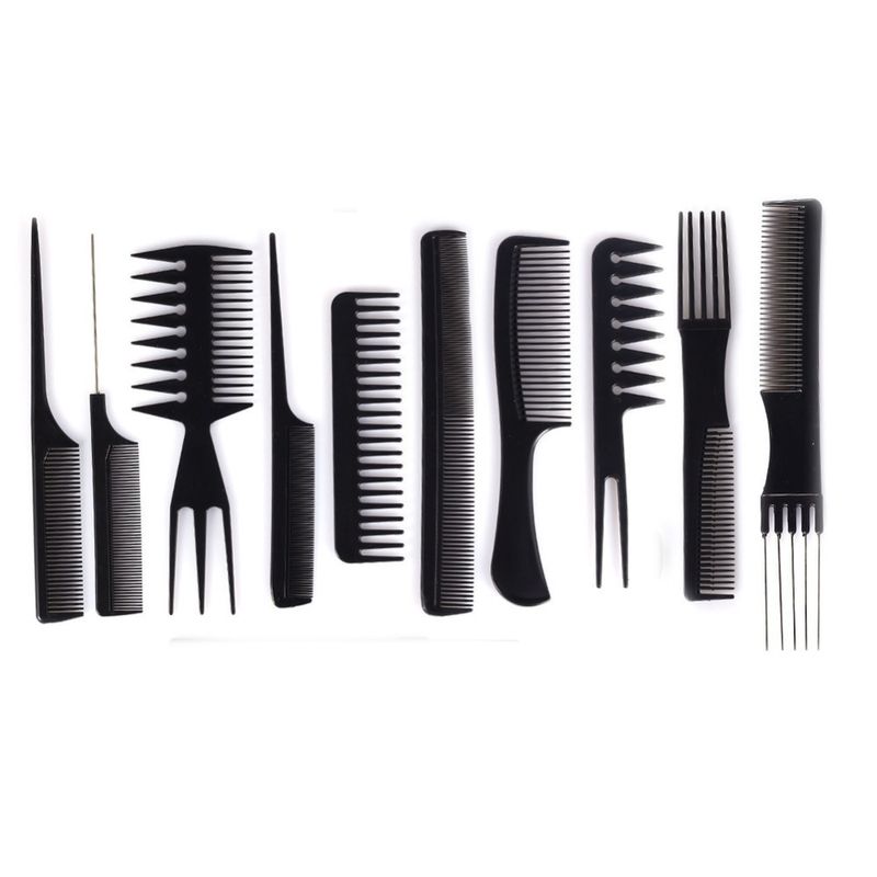 GENERICO - Set 10 Peinetas Peluquería Profesional