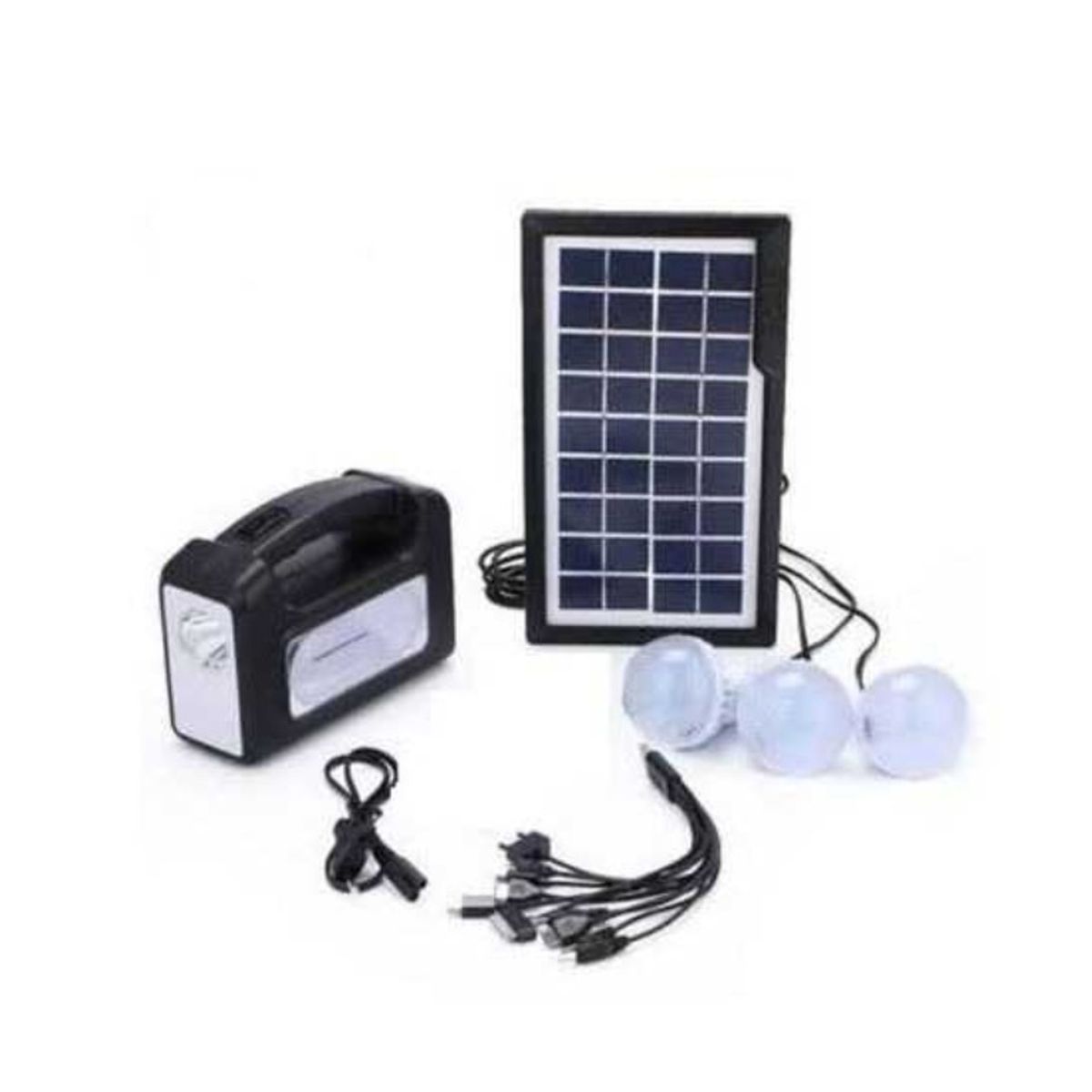 GENERICO - Kit Solar para Uso Doméstico con 3 Bombillas - GDLITE