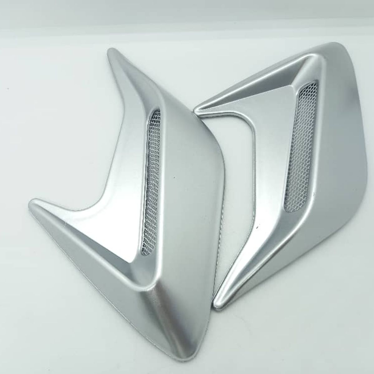 GENERICO - X2 Toma de flujo de aire tunning para lateral de autos gris