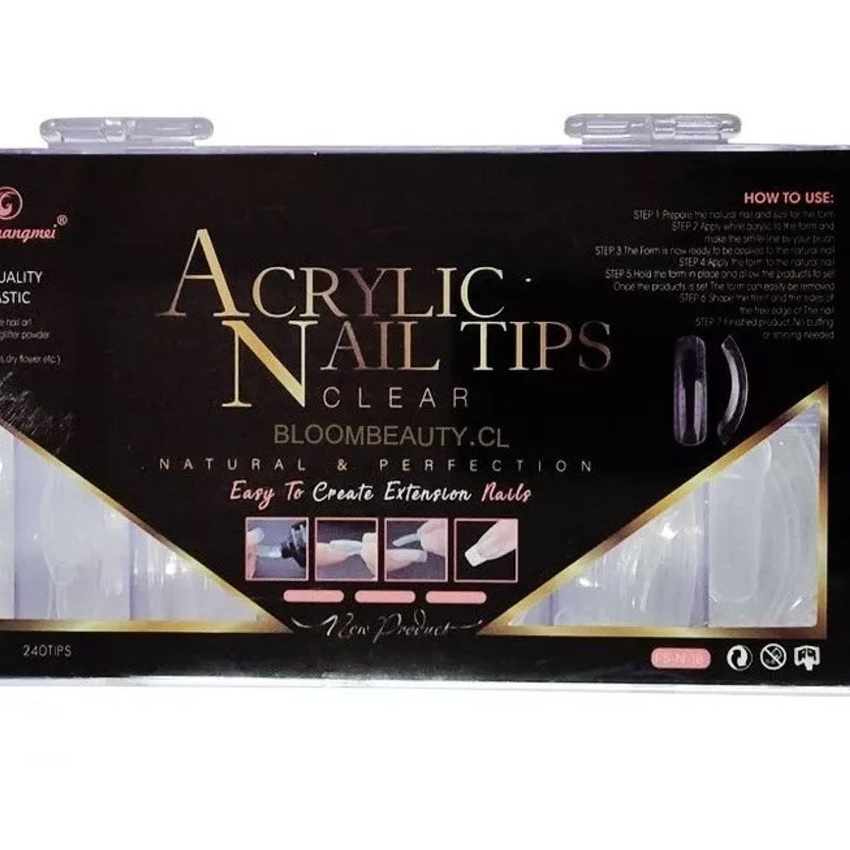 GENERICO - Moldes Dual Form System 240 Tips, Uñas Acrilicas o Gel