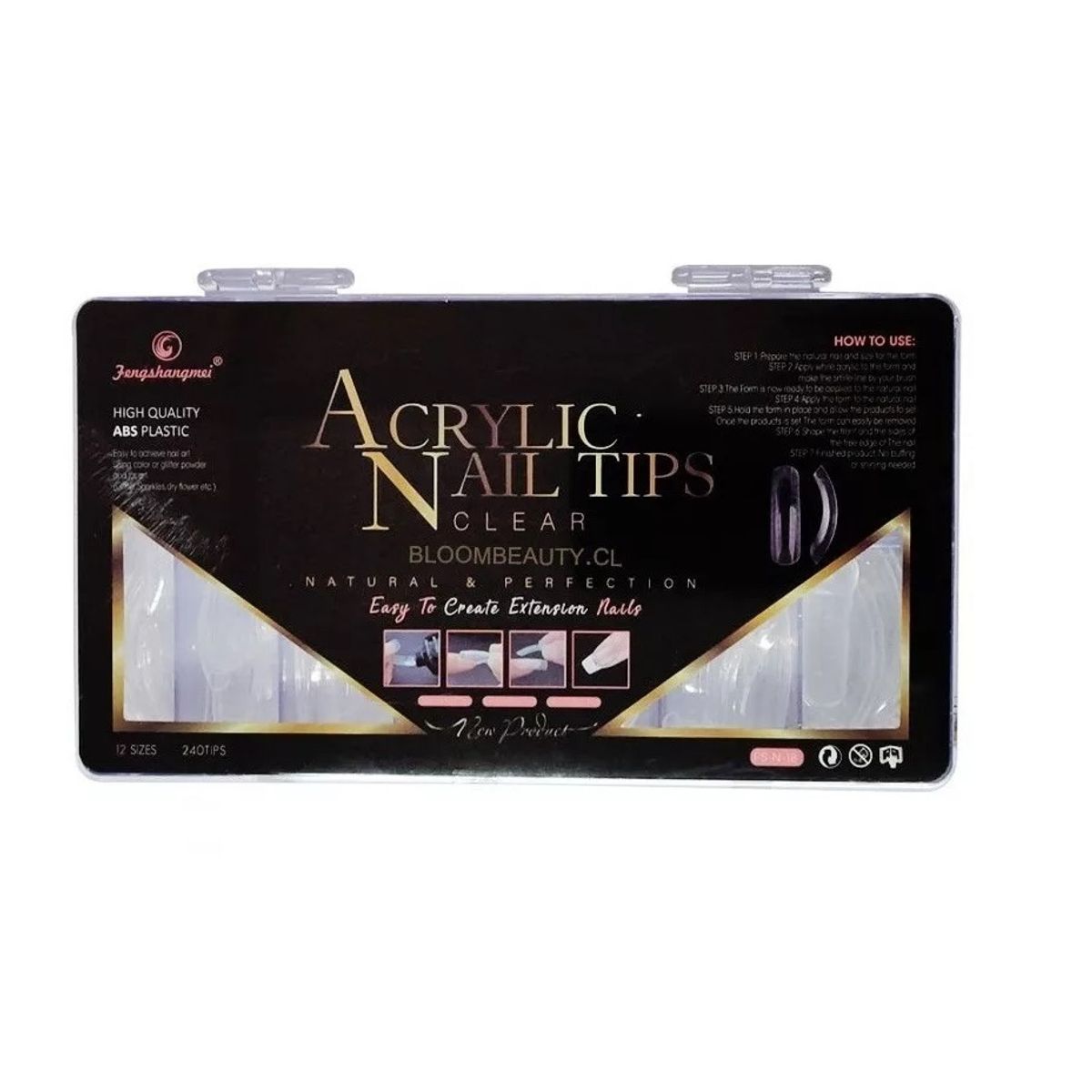 GENERICO - Moldes Dual Form System 240 Tips, Uñas Acrilicas o Gel