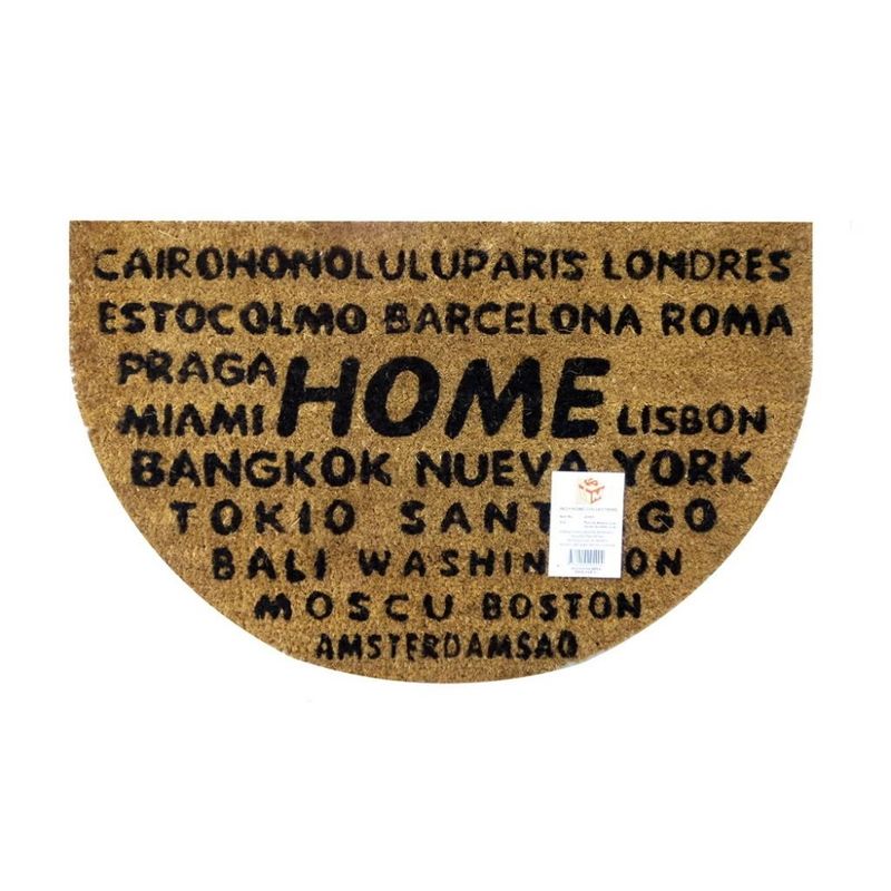 GENERICO - Limpiapies Choapino Fibra De Coco Home Medialuna