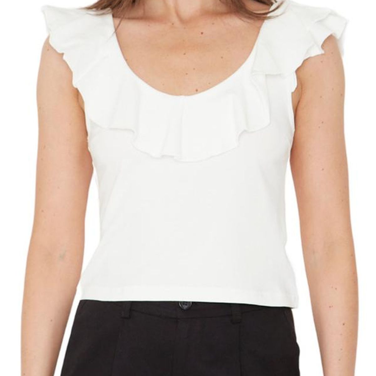 JACINTA TIENDA - Polera Olimpia II blanca Jacinta Tienda