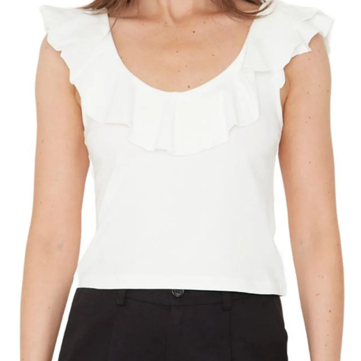 JACINTA TIENDA - Polera Olimpia II blanca Jacinta Tienda