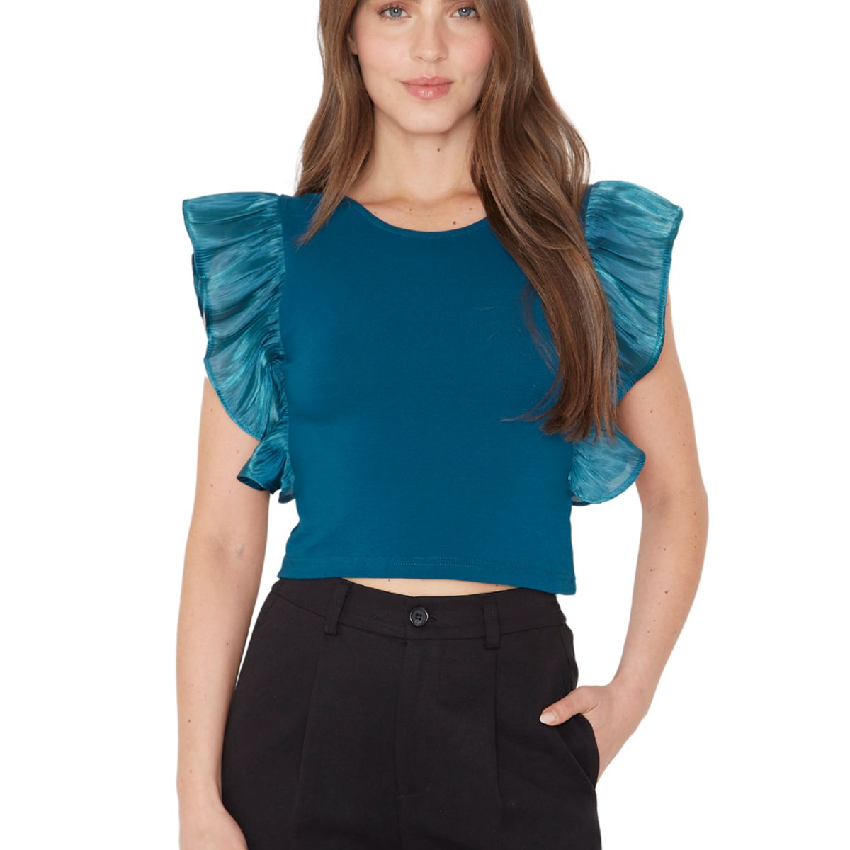 JACINTA TIENDA - Polera Olimpia verano bright II petróleo Jacinta Tienda