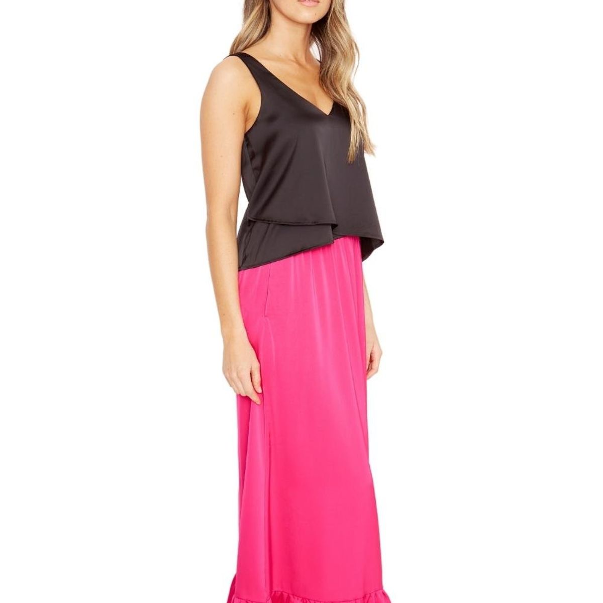 JACINTA TIENDA - Falda Ana satin fucsia Jacinta Tienda