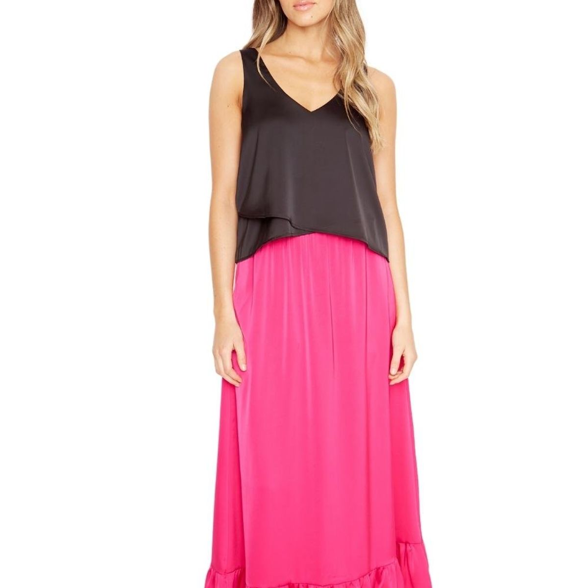 JACINTA TIENDA - Falda Ana satin fucsia Jacinta Tienda