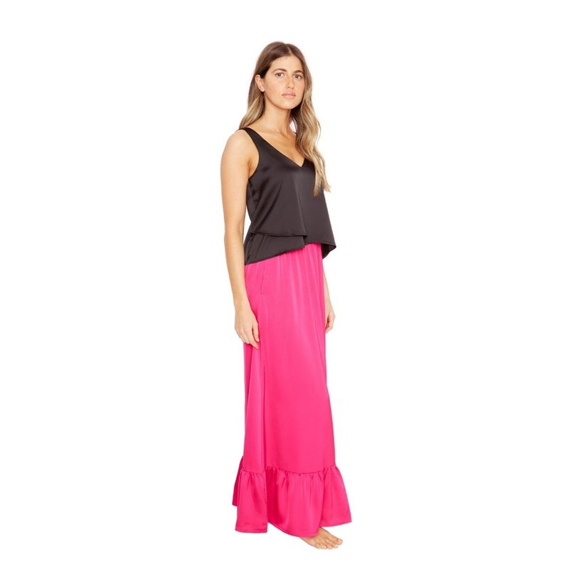 JACINTA TIENDA - Falda Ana satin fucsia Jacinta Tienda