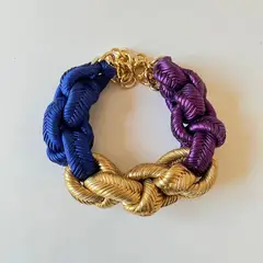 MARIA LA BIYUX - Collar MLB Triada Tricolor