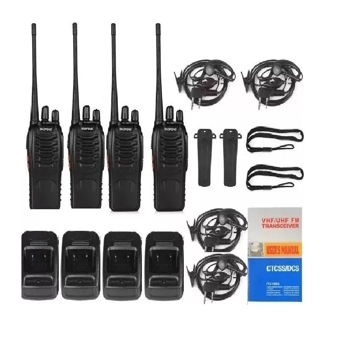 SHOP EHOME BAG - Cuatro Radios Transmisor-Portátiles Walkie Talkie