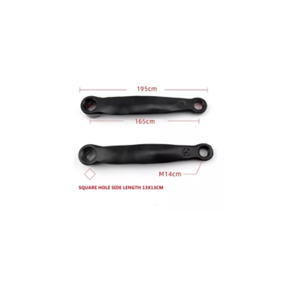 GENERICO - Bielas De Bicicletas Spinning Y Básicas Motor Cuadrado