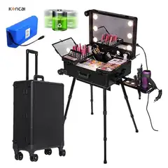 GENERICO - Maleta Profesional Con Luz Led De Maquillaje Estilo Tocador