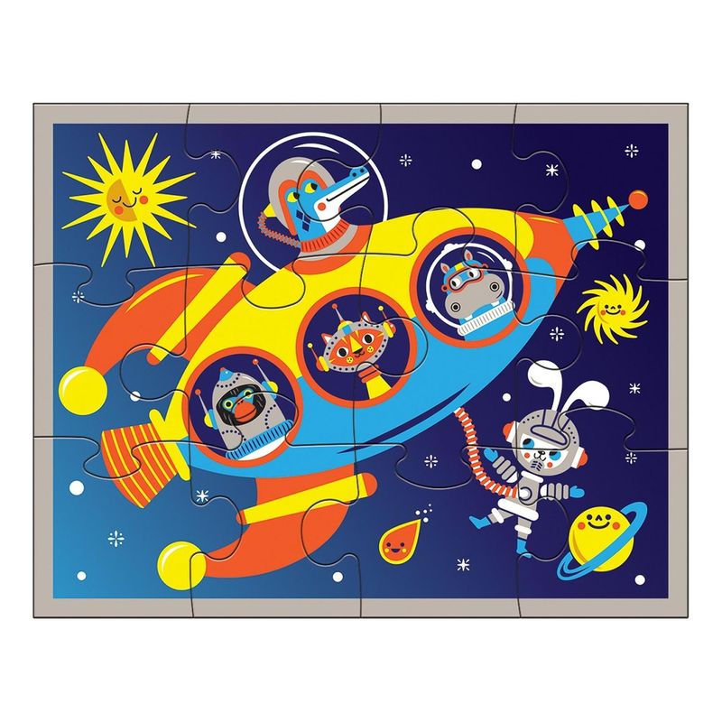 MUDPUPPY - Puzzle 12Pcs En Estuche Espacio Exterior Mudpuppy