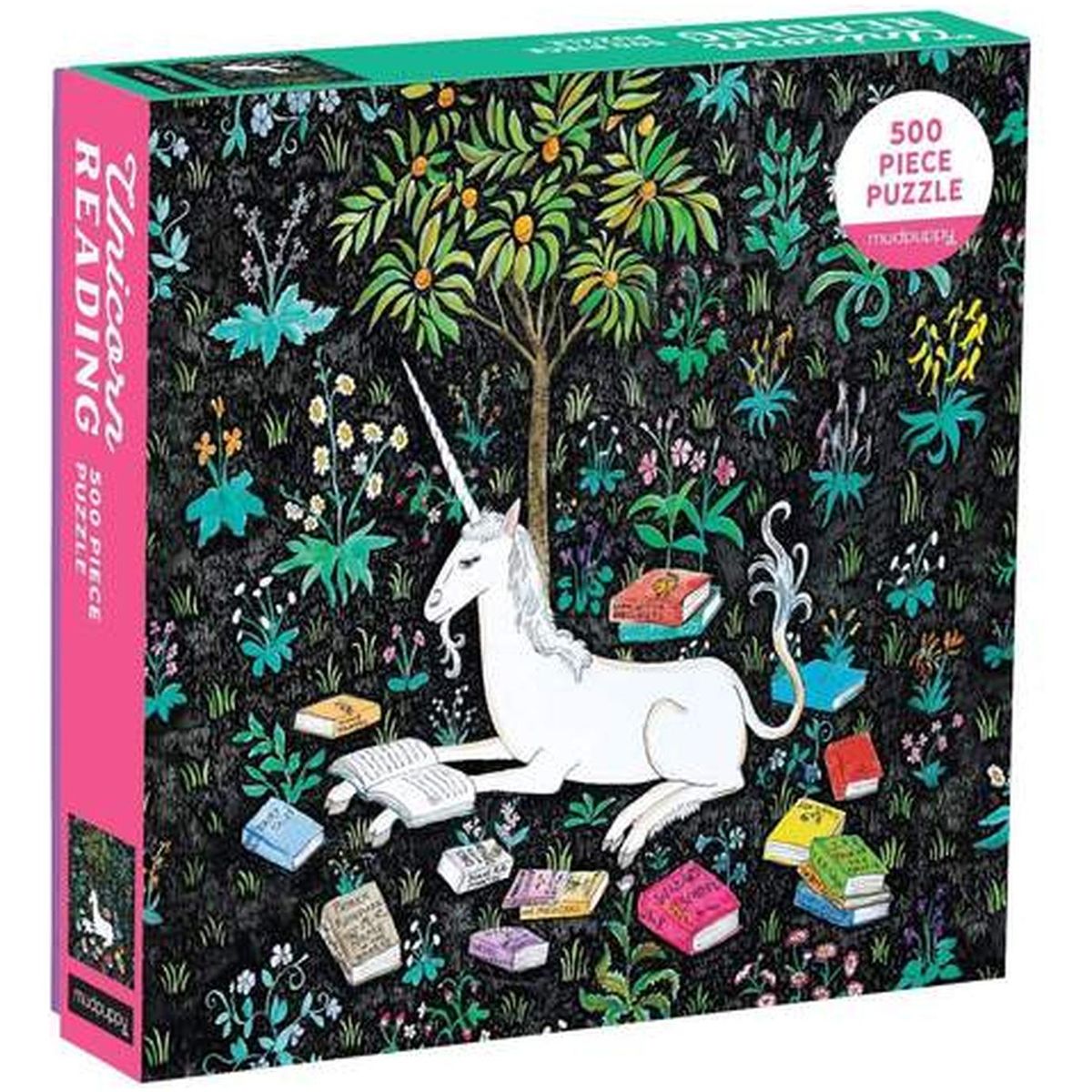 MUDPUPPY - Puzzle 500Pcs Unicornio Leyendo Mudpuppy