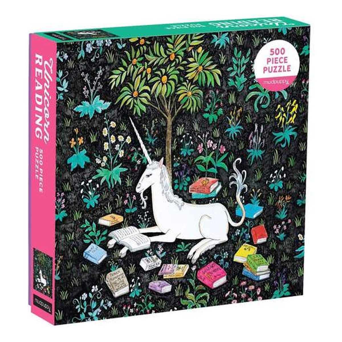 MUDPUPPY - Puzzle 500Pcs Unicornio Leyendo Mudpuppy
