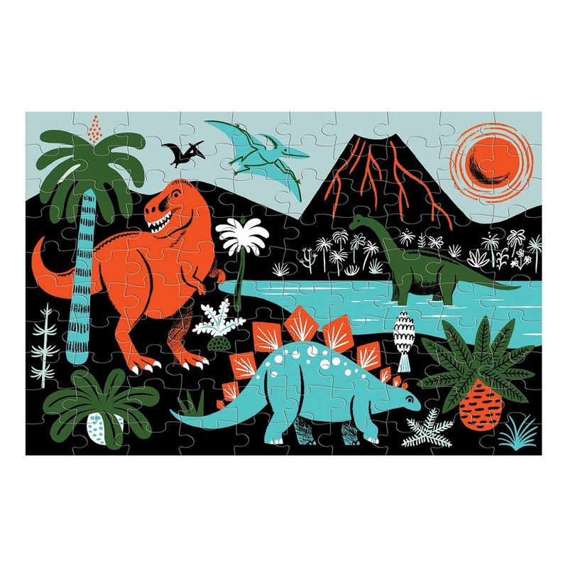 MUDPUPPY - Puzzle 100Pcs Brilla En La Oscuridad Dinosaurios Mudpuppy