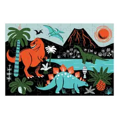 MUDPUPPY - Puzzle 100Pcs Brilla En La Oscuridad Dinosaurios